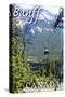 Banff, Canada - Gondola-Lantern Press-Stretched Canvas