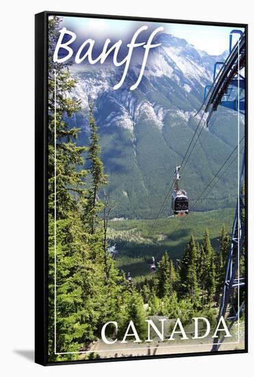 Banff, Canada - Gondola-Lantern Press-Framed Stretched Canvas