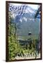 Banff, Canada - Gondola-Lantern Press-Framed Art Print