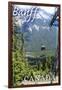 Banff, Canada - Gondola-Lantern Press-Framed Art Print
