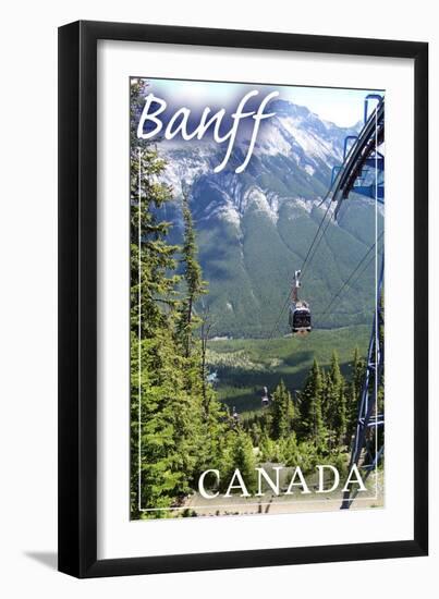 Banff, Canada - Gondola-Lantern Press-Framed Art Print