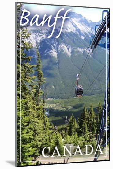 Banff, Canada - Gondola-Lantern Press-Mounted Art Print