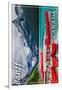 Banff, Canada - Lake Louise Canoes-Lantern Press-Framed Art Print
