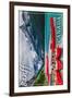 Banff, Canada - Lake Louise Canoes-Lantern Press-Framed Art Print