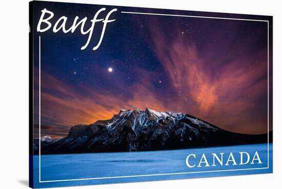 Banff, Canada - Minnewanka Lake-Lantern Press-Stretched Canvas