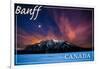 Banff, Canada - Minnewanka Lake-Lantern Press-Framed Art Print