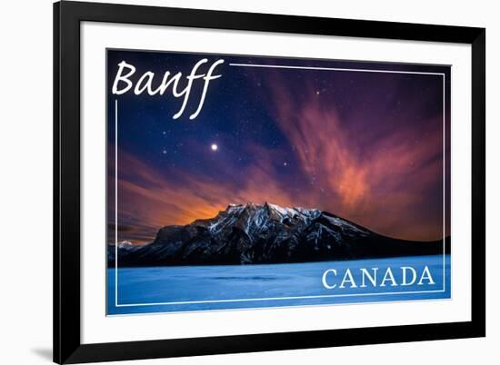 Banff, Canada - Minnewanka Lake-Lantern Press-Framed Art Print