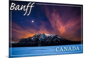 Banff, Canada - Minnewanka Lake-Lantern Press-Mounted Art Print