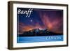 Banff, Canada - Minnewanka Lake-Lantern Press-Framed Art Print