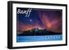 Banff, Canada - Minnewanka Lake-Lantern Press-Framed Art Print