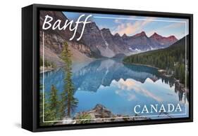 Banff, Canada - Moraine Lake-Lantern Press-Framed Stretched Canvas