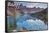 Banff, Canada - Moraine Lake-Lantern Press-Framed Stretched Canvas