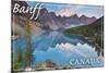 Banff, Canada - Moraine Lake-Lantern Press-Mounted Art Print