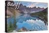 Banff, Canada - Moraine Lake-Lantern Press-Stretched Canvas