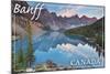 Banff, Canada - Moraine Lake-Lantern Press-Mounted Art Print