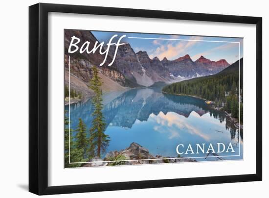 Banff, Canada - Moraine Lake-Lantern Press-Framed Art Print