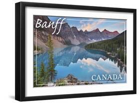 Banff, Canada - Moraine Lake-Lantern Press-Framed Art Print