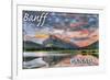 Banff, Canada - Mt. Rundle-Lantern Press-Framed Art Print