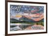Banff, Canada - Mt. Rundle-Lantern Press-Framed Art Print