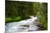 Banff Glacial River Photo Print Poster-null-Mounted Poster