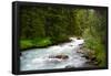 Banff Glacial River Photo Print Poster-null-Framed Poster