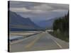 Banff Highway-Tom Hughes-Stretched Canvas