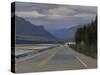 Banff Highway-Tom Hughes-Stretched Canvas