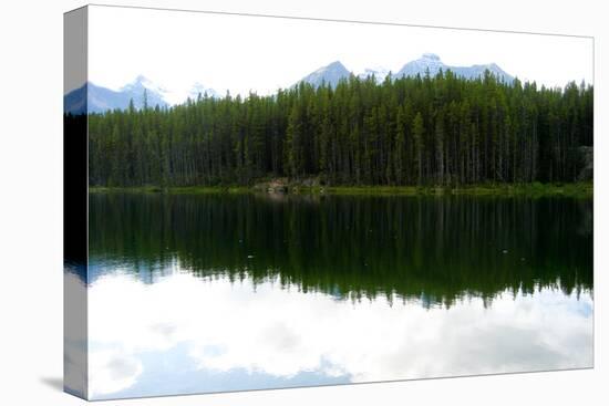 Banff Lake Landscape Photo Print Poster-null-Stretched Canvas