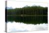 Banff Lake Landscape Photo Print Poster-null-Stretched Canvas