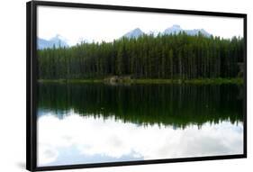 Banff Lake Landscape Photo Print Poster-null-Framed Poster