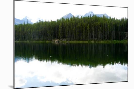 Banff Lake Landscape Photo Print Poster-null-Mounted Poster