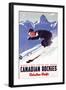 Banff-Lake Louise Ski Areas, Canadian Rockies-null-Framed Premium Giclee Print