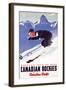 Banff-Lake Louise Ski Areas, Canadian Rockies-null-Framed Premium Giclee Print