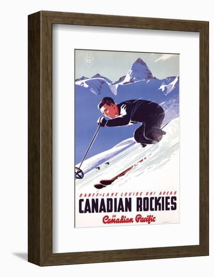 Banff-Lake Louise Ski Areas, Canadian Rockies-null-Framed Art Print