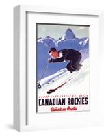 Banff-Lake Louise Ski Areas, Canadian Rockies-null-Framed Art Print