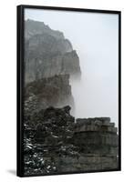 Banff Mountain Peak in Clouds Photo Poster-null-Framed Poster