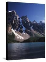 Banff National Park, Mountain Peaks and the Glacial Water of Moraine Lake-Christopher Talbot Frank-Stretched Canvas