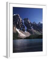 Banff National Park, Mountain Peaks and the Glacial Water of Moraine Lake-Christopher Talbot Frank-Framed Premium Photographic Print