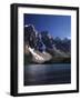 Banff National Park, Mountain Peaks and the Glacial Water of Moraine Lake-Christopher Talbot Frank-Framed Photographic Print