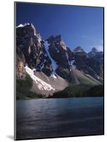 Banff National Park, Mountain Peaks and the Glacial Water of Moraine Lake-Christopher Talbot Frank-Mounted Photographic Print
