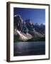 Banff National Park, Mountain Peaks and the Glacial Water of Moraine Lake-Christopher Talbot Frank-Framed Photographic Print