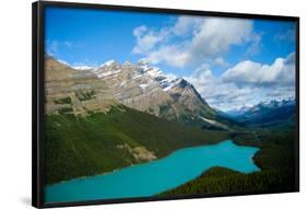 Banff Peyto Lake in Canadian Rockies Photo Print Poster-null-Framed Poster