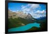 Banff Peyto Lake in Canadian Rockies Photo Print Poster-null-Framed Poster