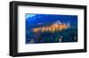 Banff Springs Hotel at night-null-Framed Art Print