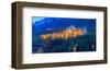 Banff Springs Hotel at night-null-Framed Art Print