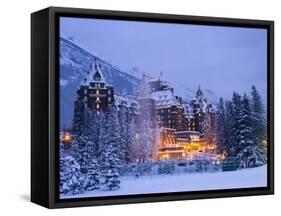Banff Springs Hotel, Banff, Alberta-Michele Westmorland-Framed Stretched Canvas