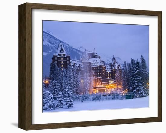 Banff Springs Hotel, Banff, Alberta-Michele Westmorland-Framed Premium Photographic Print