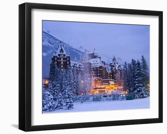 Banff Springs Hotel, Banff, Alberta-Michele Westmorland-Framed Premium Photographic Print