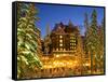 Banff Springs Hotel, Banff, Alberta-Michele Westmorland-Framed Stretched Canvas