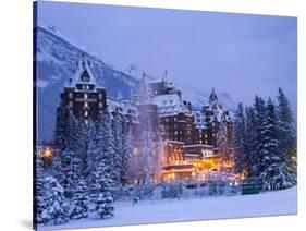 Banff Springs Hotel, Banff, Alberta-Michele Westmorland-Stretched Canvas